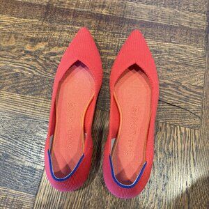 Rothy's The Point 'Red Flame' Flats